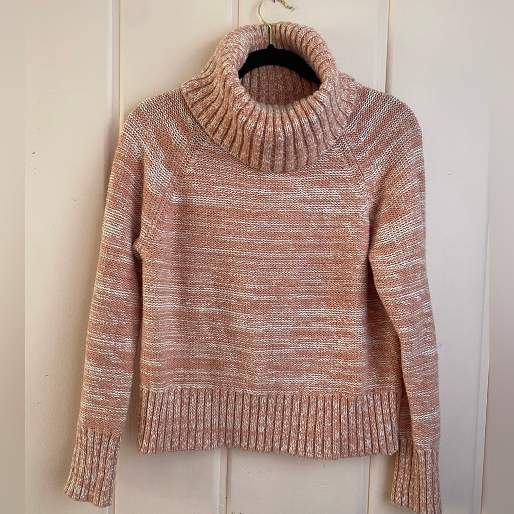 Banana Republic Coral Sand Turtleneck Sweater szM